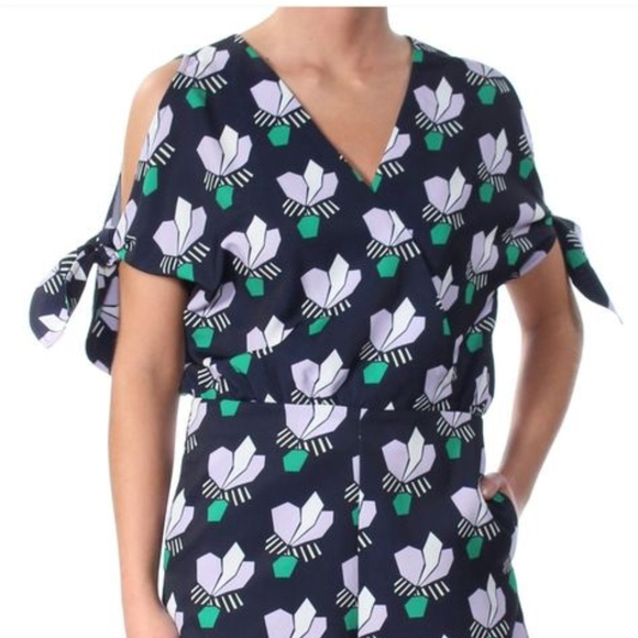 Mare Mare Laj Cold Shoulder Lotus Printed Jumpsuit - Picture 2 of 8